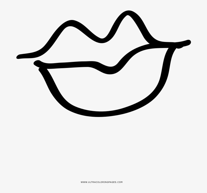 Beso Página Para Colorear - El Beso Para Dibujar - Free Transparent PNG