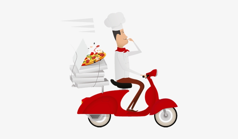 Order Online - Pizza Delivery Man Png, transparent png #1041213