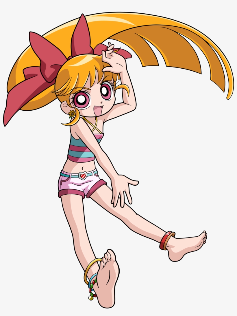 Powerpuff Girls Z Blossom Pj Pose - Powerpuff Girls Blossom Feet, transparent png #1041341