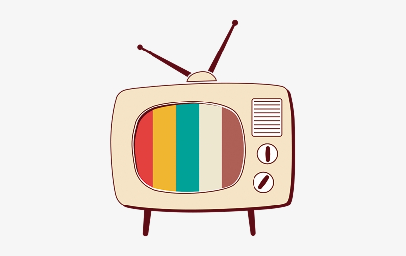 Retro Tv Decorative Wall Sticker - Tv Pop Art Png, transparent png #1041345