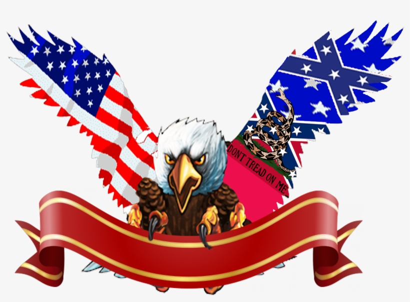 Flag Of The United States T-shirt - Eagle American Flag Png, transparent png #1041546