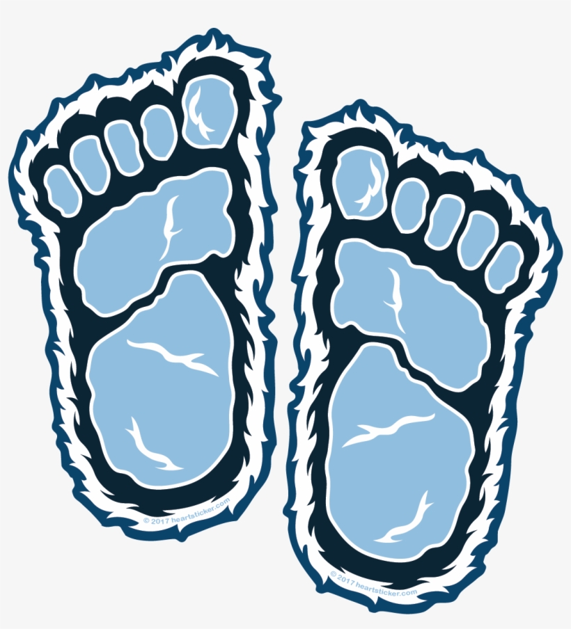 Feet Clipart Yeti - Yeti Footprint Clipart, transparent png #1041733