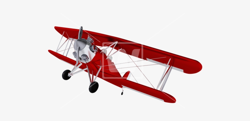 Red Old Biplane Png - Vintage Airplane Png, transparent png #1041849