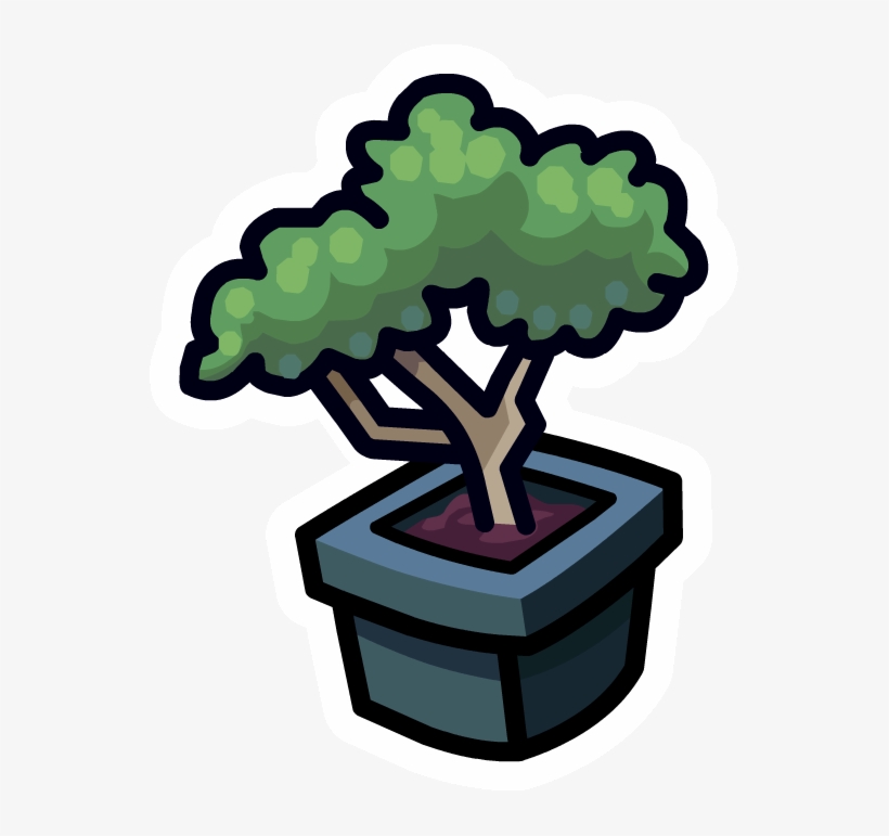 Bonsai Tree Pin - Bonsai Trees Cartoon, transparent png #1041992