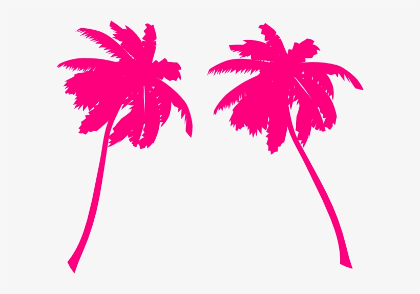 Palm Clip Art At Clker Com Vector - Pink Palm Trees Png, transparent png #1042042