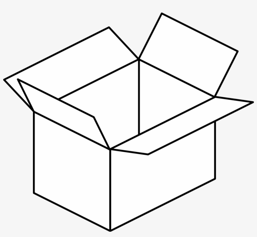Carton Box Clipart, Vector Clip Art Online, Royalty - Box Icon Png White, transparent png #1042380