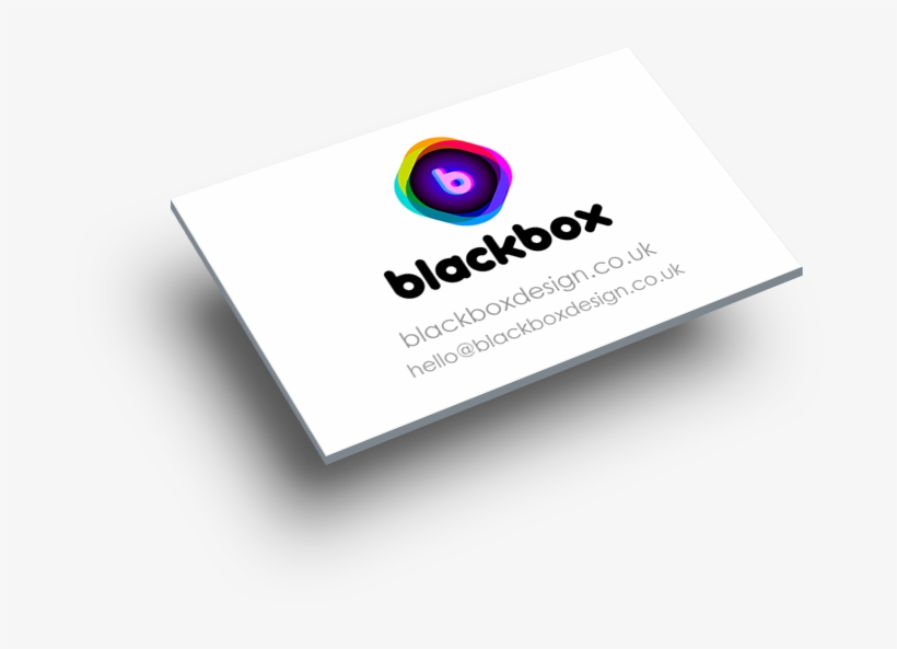 Business Card With Blackbox Contact Details - Blackbox Web Design, transparent png #1042546
