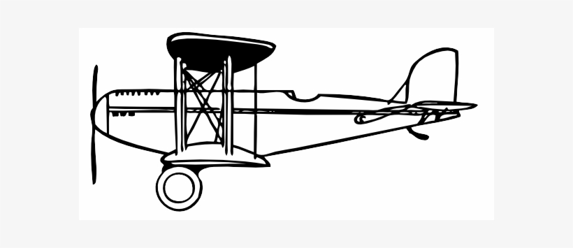 Small - Wright Brothers Plane Outline, transparent png #1042637