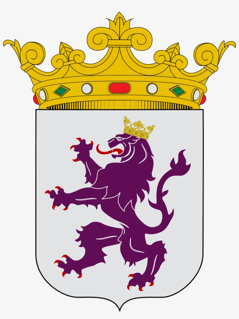 Coat Of Arms Of The Kingdom Of León - Leon Coat Of Arms, transparent png #1042683