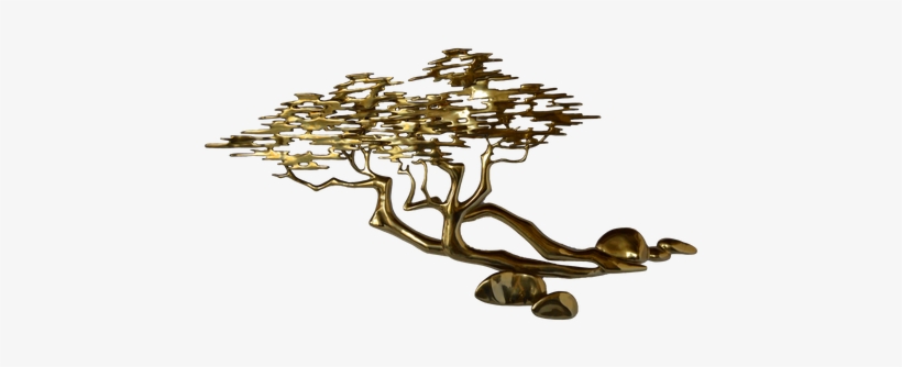 Sold Beautiful Brass Bonsai Tree By Bijan - Bonsai, transparent png #1042723