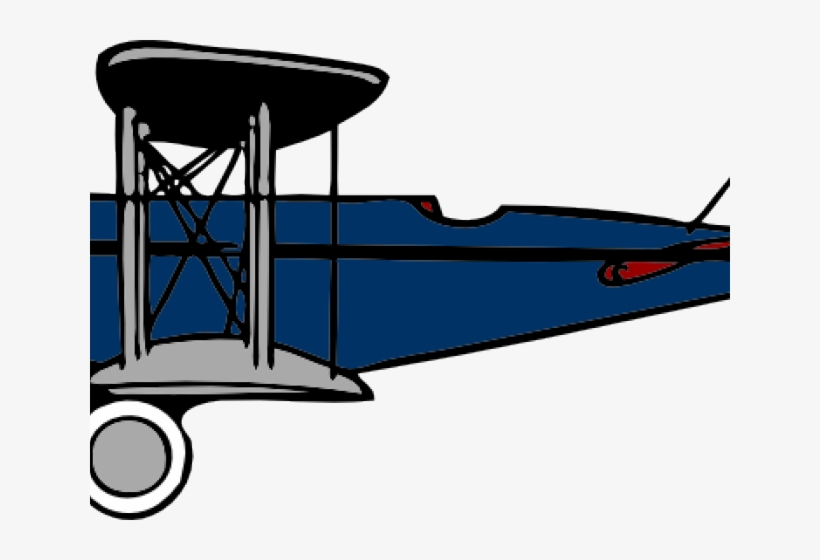 Biplane Cliparts - Blue Airplane Clip Art, transparent png #1042848