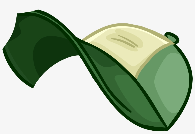 Penguin Style January 2013 Items For Everyone Green - Club Penguin Green Cap, transparent png #1043262