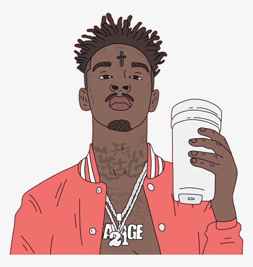 21savage Trap Bankaccount Issa Lean Deadpeople Sticker - 21 Savage Bank Account, transparent png #1043546