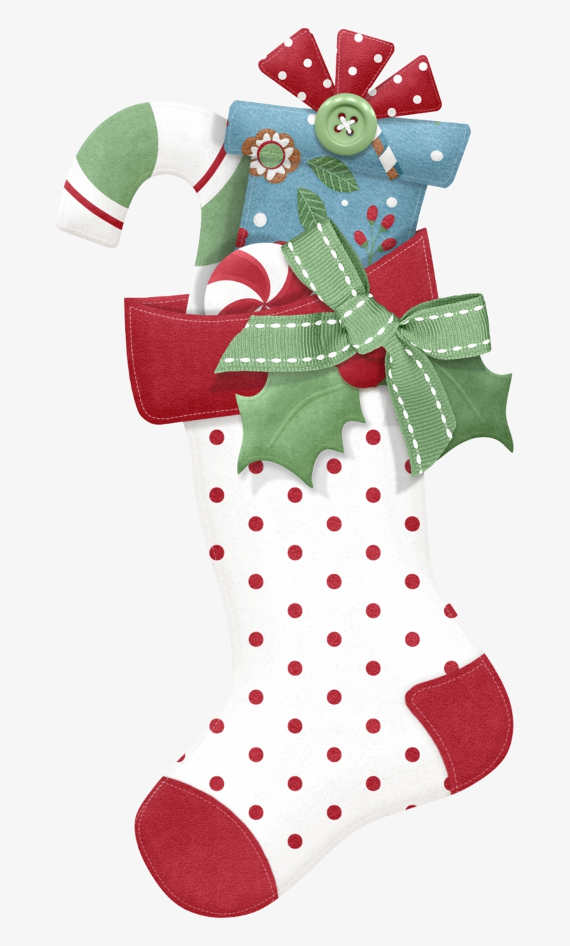 Фото, Автор Ladylony На Яндекс - Christmas Stocking Clip Atrt, transparent png #1043722