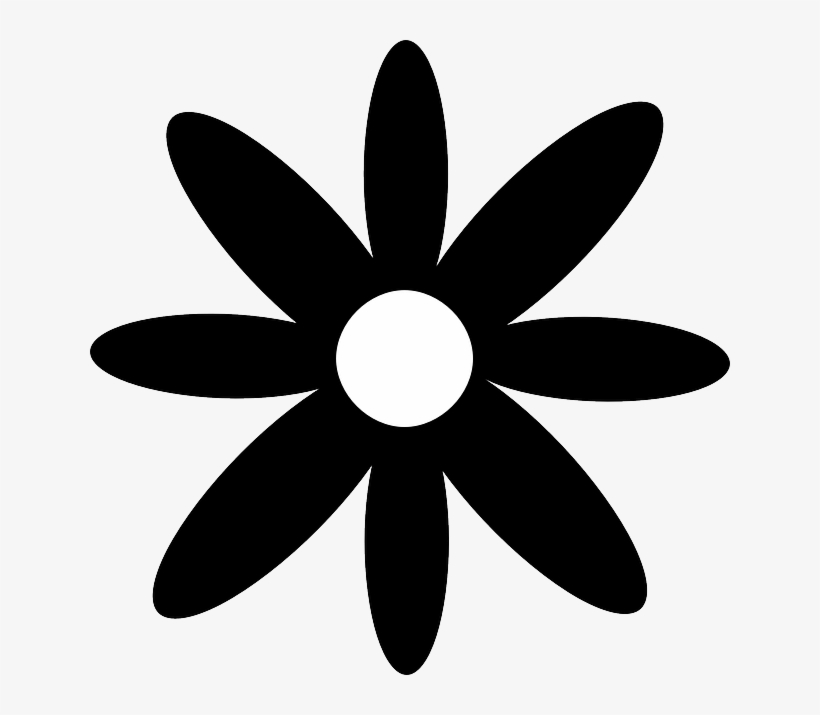 Daisy Silhouette Clip Art At Getdrawings - Flower Silhouette Clip Art