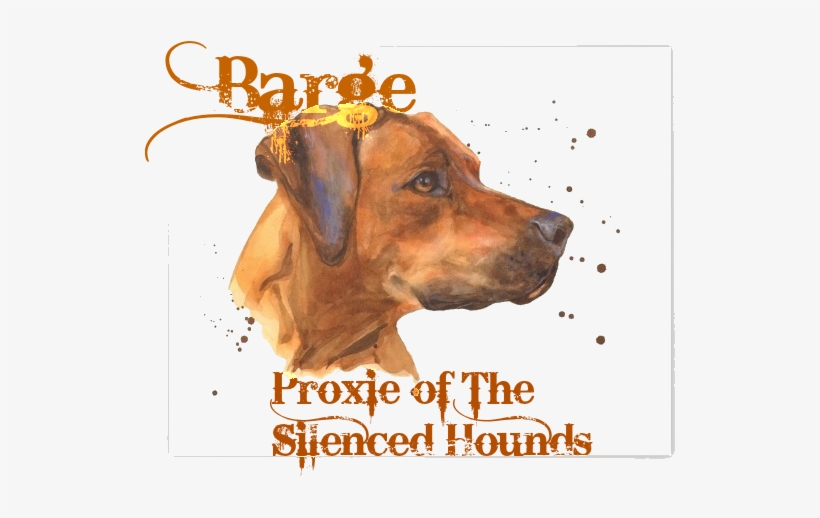 Barge Savage - Dog Art, Dogs, Rhodesian Ridgeback, Dog Painting, ..., transparent png #1043900