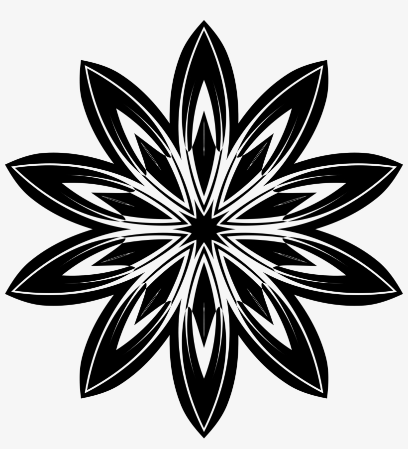 This Free Icons Png Design Of Arbitrary Flower Silhouette, transparent png #1043929