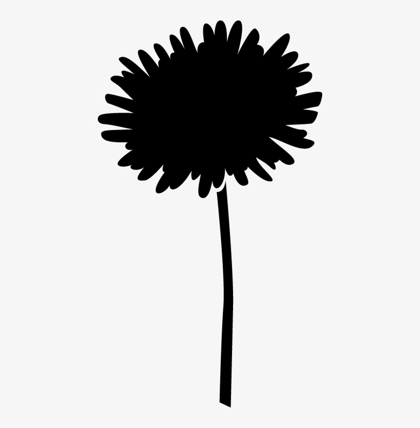 Life On The Lam - Simple Flower Silhouette, transparent png #1044072
