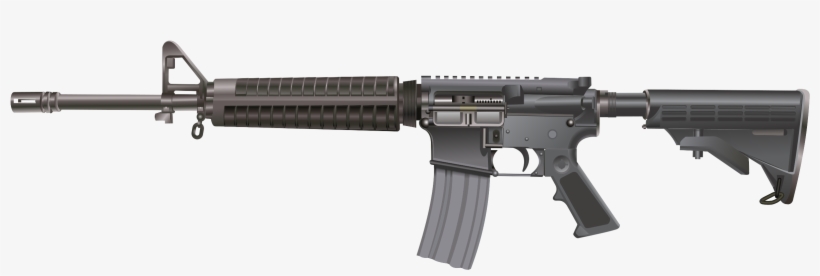 This Free Icons Png Design Of M16 / Ar-15 Rifle, transparent png #1044271