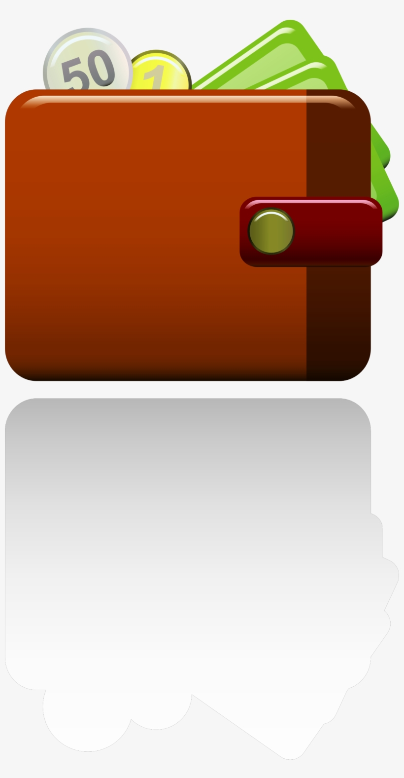Open Wallet Cliparts - Carteira Vetor, transparent png #1044351