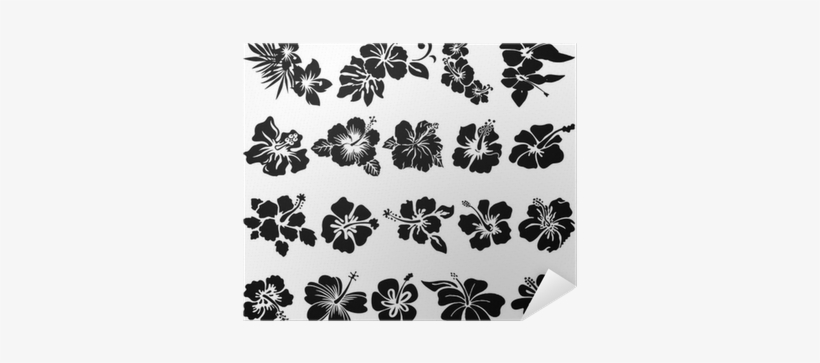 Hawaiian Flower Tattoo Black, transparent png #1044638