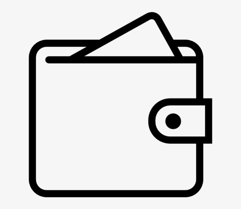 Purse Vector Free - Flat Design Wallet Icon Png, transparent png #1044757