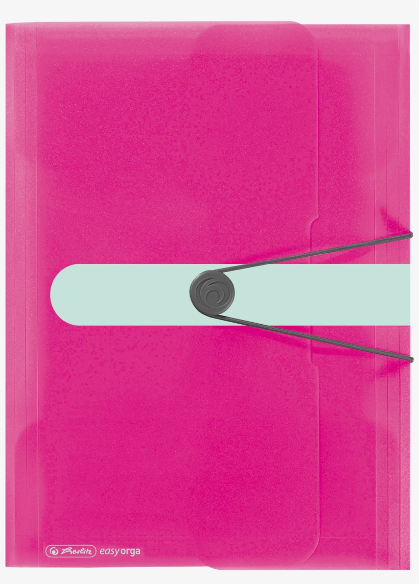 Wallet Folder Pp A4 Cool Pink Opaque - Teczka Z Gumką Herlitz A4 Easy Orga Cool Pink, transparent png #1044838