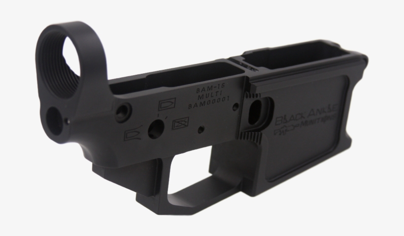 Black Ankle Munitions Bam 15 Stripped Ar 15 Billet - Ar 45 Lower Receiver, transparent png #1045229