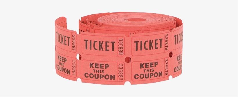 A Roll Of Raffle Tickets - Raffle Tickets, transparent png #1045470