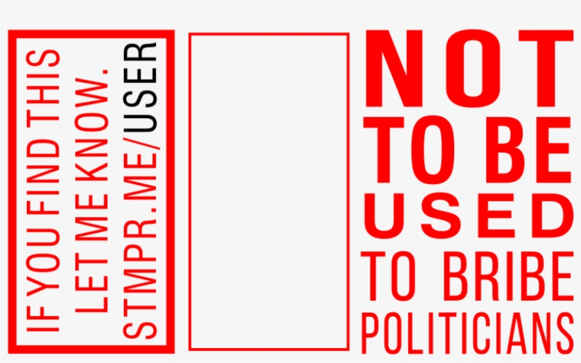Not To Be Used To Bribe Politicians Guru Stamp - Drawing, transparent png #1045475