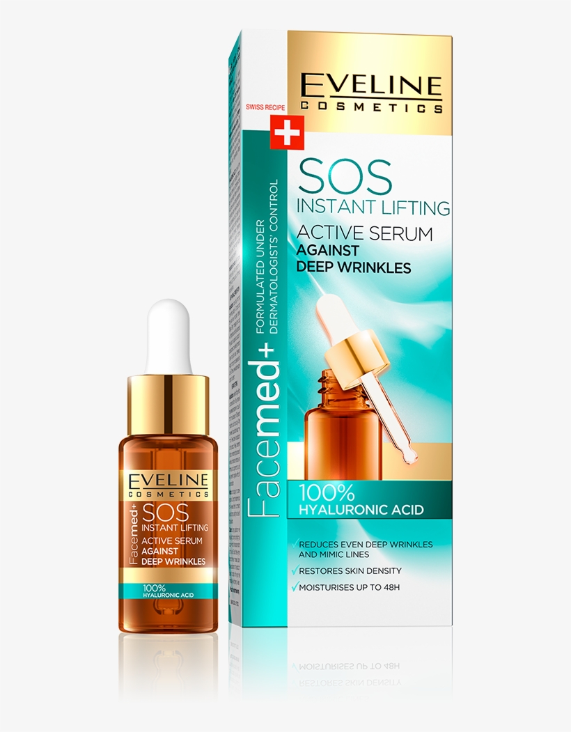 Instant Lifting Sos Active Serum Against Deep Wrinkles - Eveline Vitamin C Serum, transparent png #1045550
