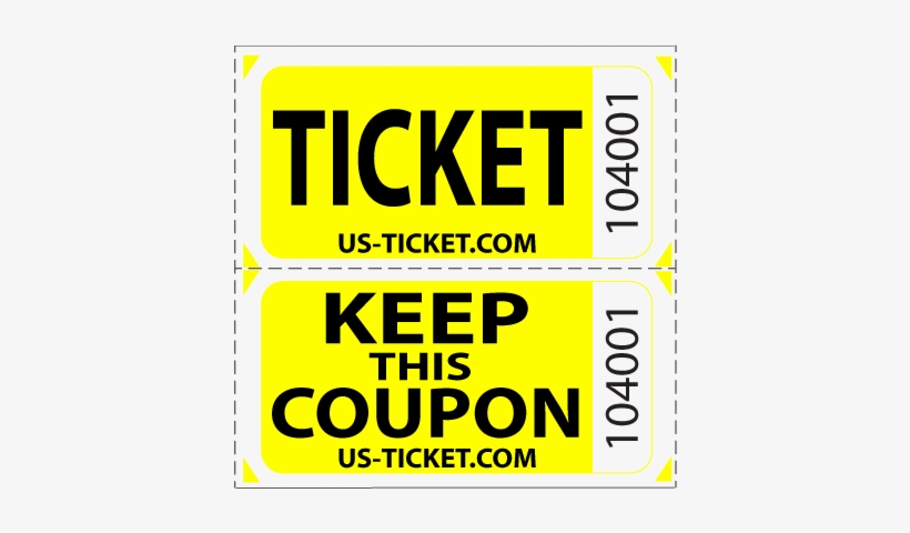 Premium Double Roll Raffle Tickets - Parallel, transparent png #1045553
