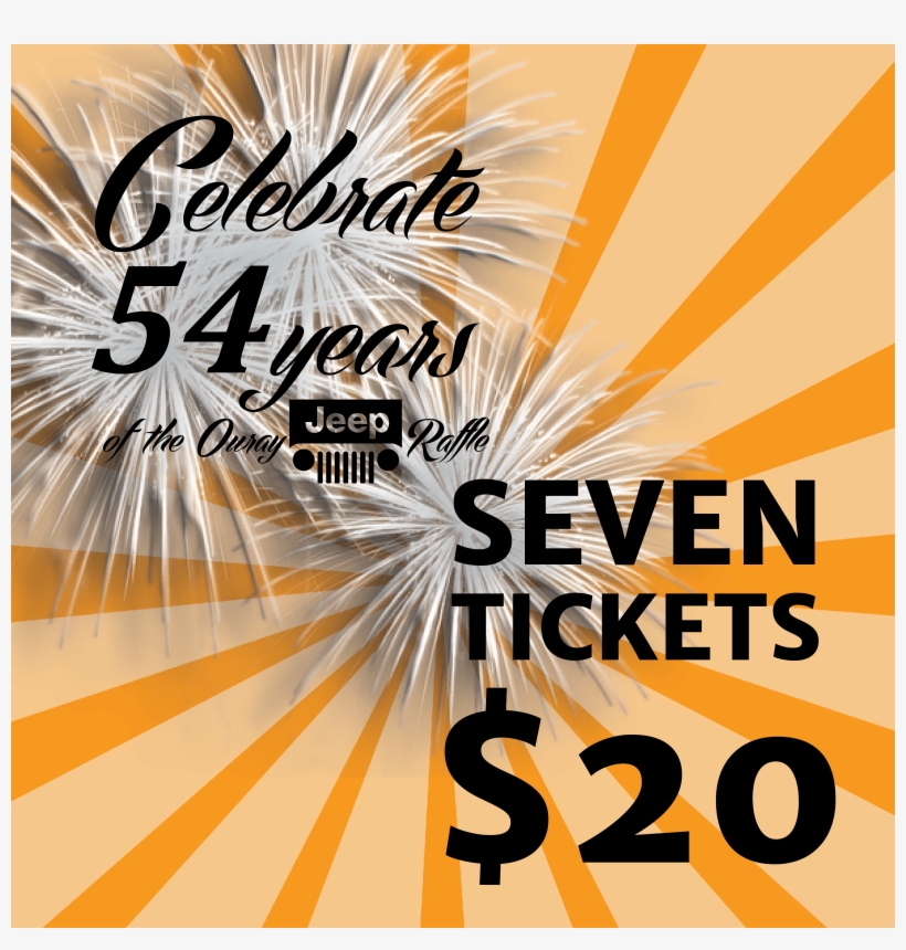 7 X 2018 Ouray Jeep Raffle Tickets - Ouray, transparent png #1045657