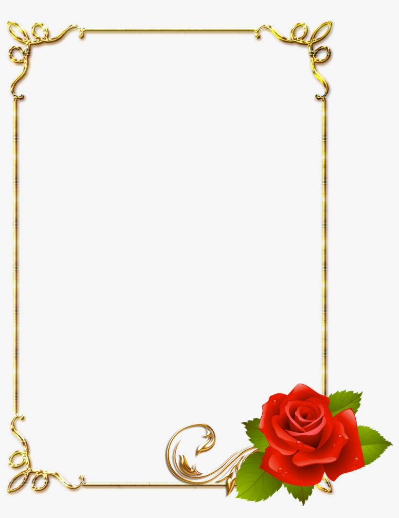 Moldura Com Rosas Vermelhas, transparent png #1045723