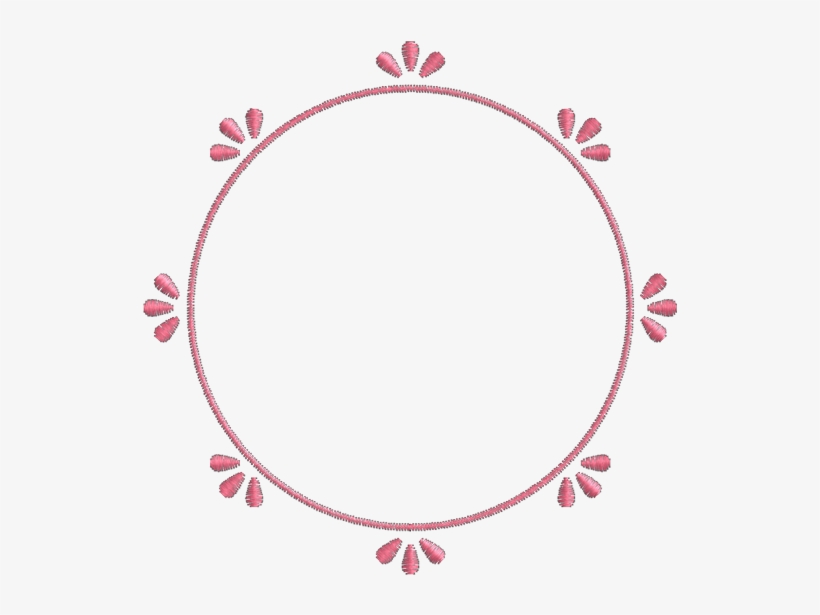 Moldura Pétalas - Embroidery, transparent png #1045931