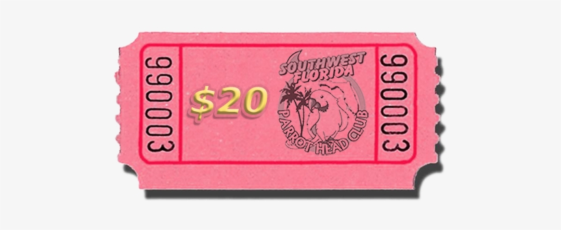 Raffle Ticket - $20 - Admit One Roll Tickets, transparent png #1046310