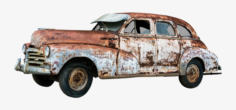 Oldtimer, Rusty, Old, Car Wreck, Wreck - Old Car Png Hd, transparent png #1046341