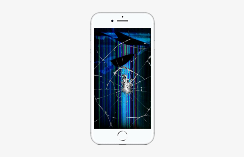 Iphone8 Plus Screen Lcd Replacement - Iphone 8 Broken Screen, transparent png #1046417