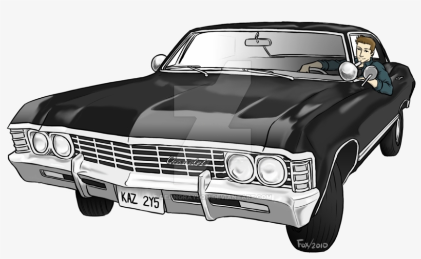 Jpg Impala Drawing For Free Download On - Supernatural Impala Png, transparent png #1046491
