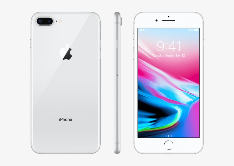 Apple Iphone 8 Plus - Apple Iphone 8 - Silver, transparent png #1046558