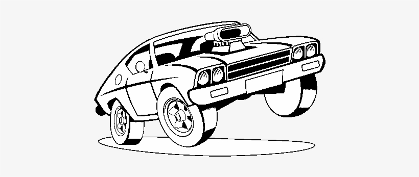 Muscle Car Coloring Page - Toretto Para Colorear, transparent png #1046652