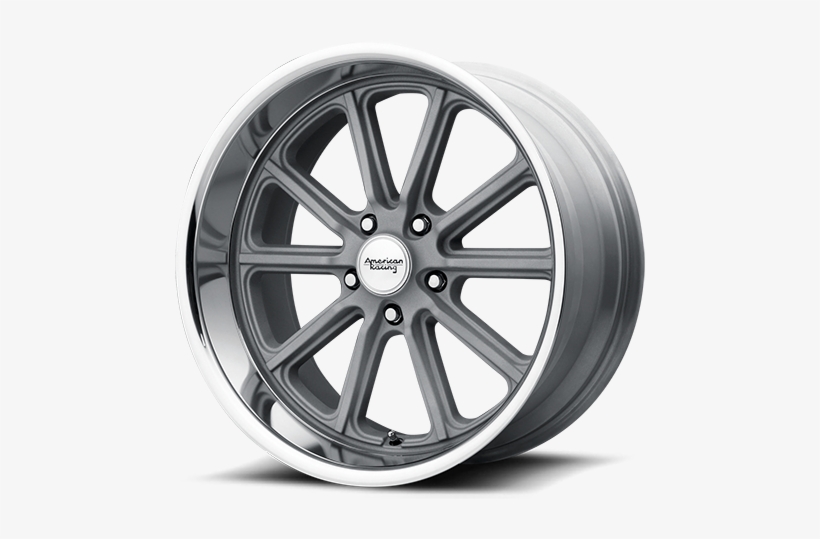 Vn507 Rodder Silver With Diamond Cut Lip - American Racing Wheels, transparent png #1046832