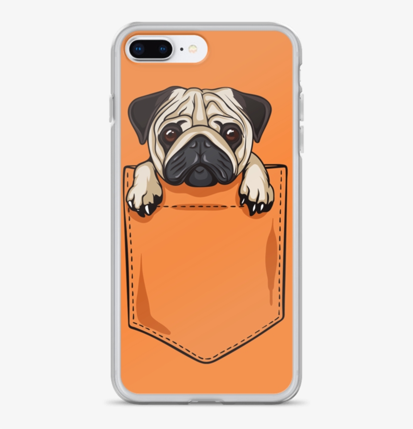 3d Pug Dog Iphone 7 Plus Or Iphone 8 Plus Phone Case - Mobile Phone, transparent png #1046856