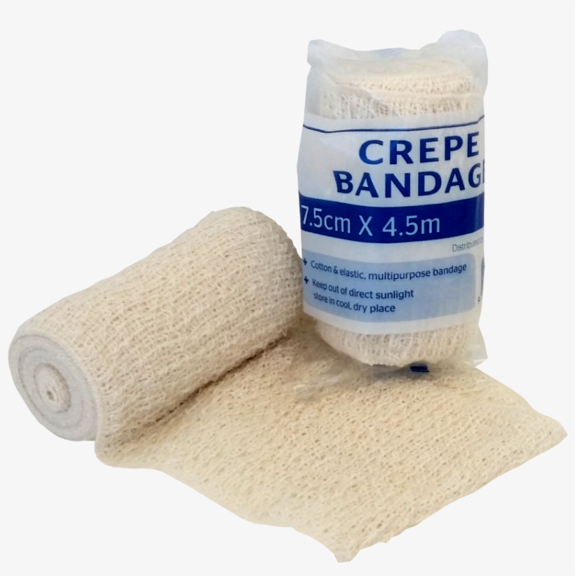 Mb022 Crepe Bandage 75mm X - Crepe Roller Bandage, transparent png #1047022