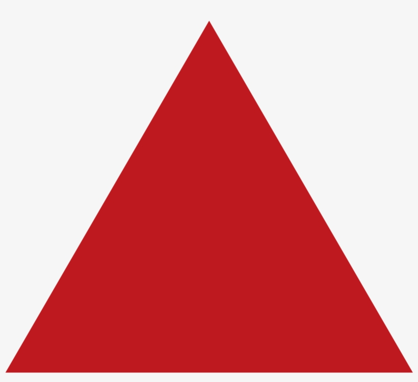 Red Equilateral Triangle - Red Arrow Up, transparent png #1047074