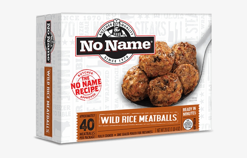 No Name® Wild Rice Meatballs - No Name Meatballs, transparent png #1047156