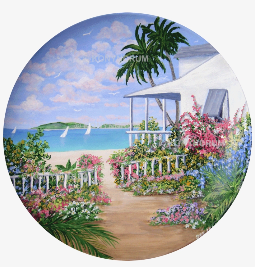 Sea Garden Plate - Sea, transparent png #1047447