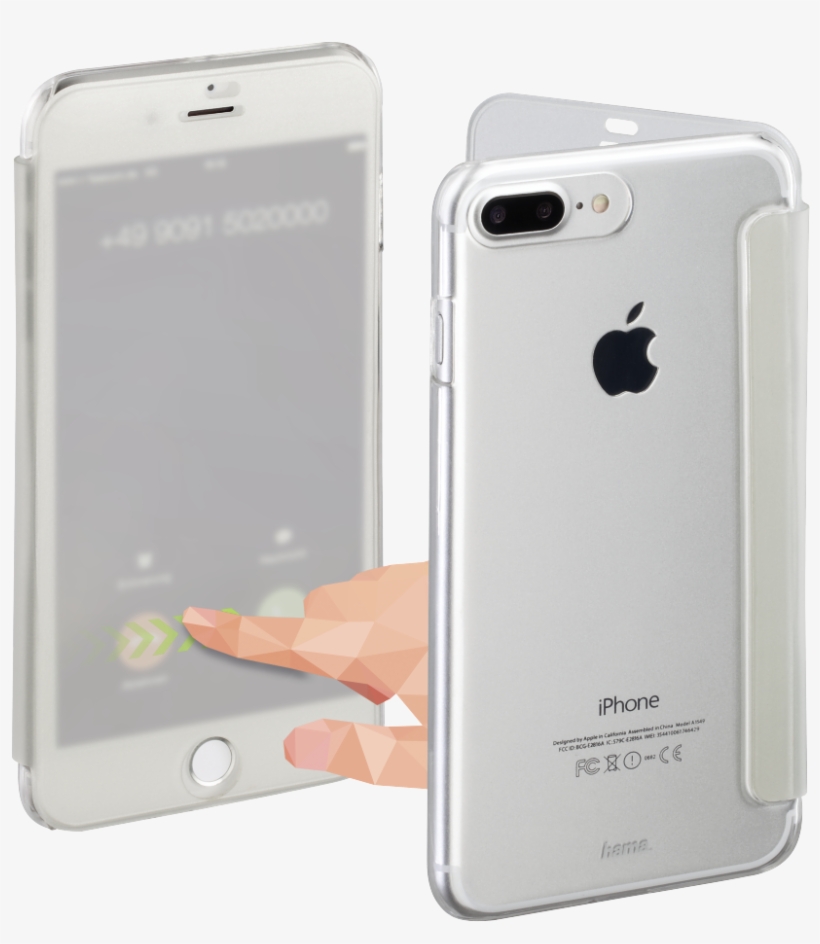 "view" Booklet Case For Apple Iphone 7 Plus/8 Plus, - Hama View Booklet For Samsung Galaxy S8+, transparent png #1047492