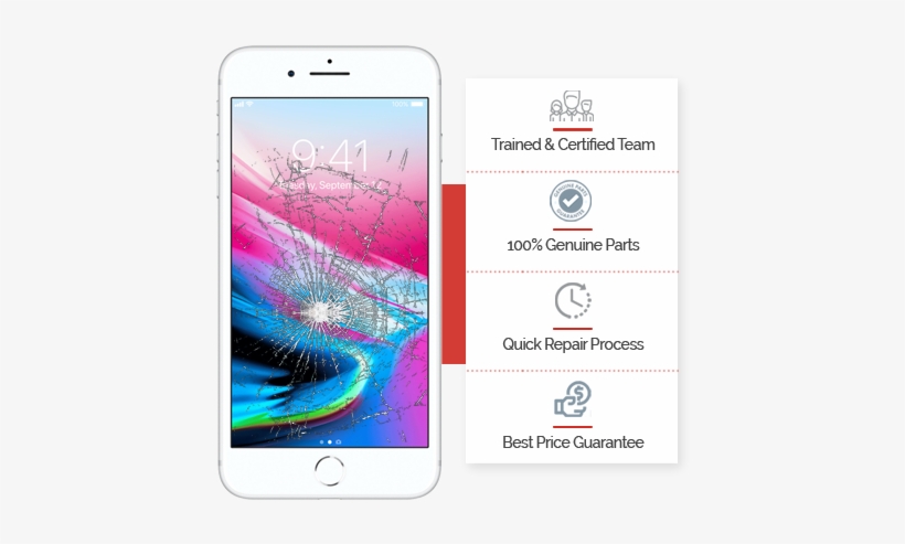 Iphone 8 Plus Repairing Services - Apple Iphone 8 Plus - 256 Gb - Silver - Unlocked -, transparent png #1047633