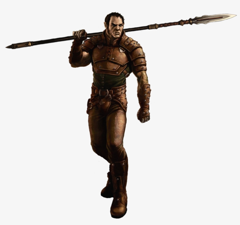 Mountain Half-orc - Half Orc Fighter Dnd, transparent png #1047898